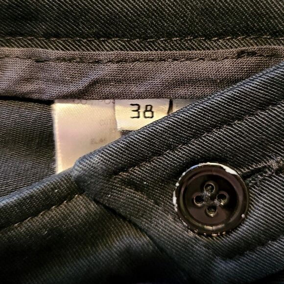 Balenciaga (Authentic) Midnight Blue Mid-Rise Bootcut Trouser Pants Size 8, EUC - Picture 8 of 9